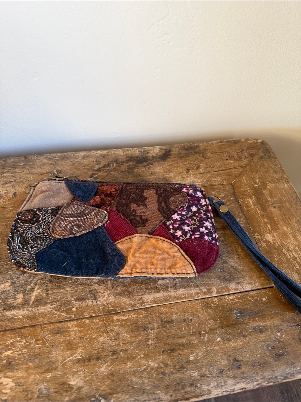 Lucky Brand Patchwork Wristlet 9”